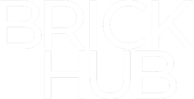 Brickhub Group, vit logotyp